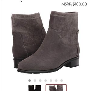 NWT Valdini Waterproof Gray Suede Boots